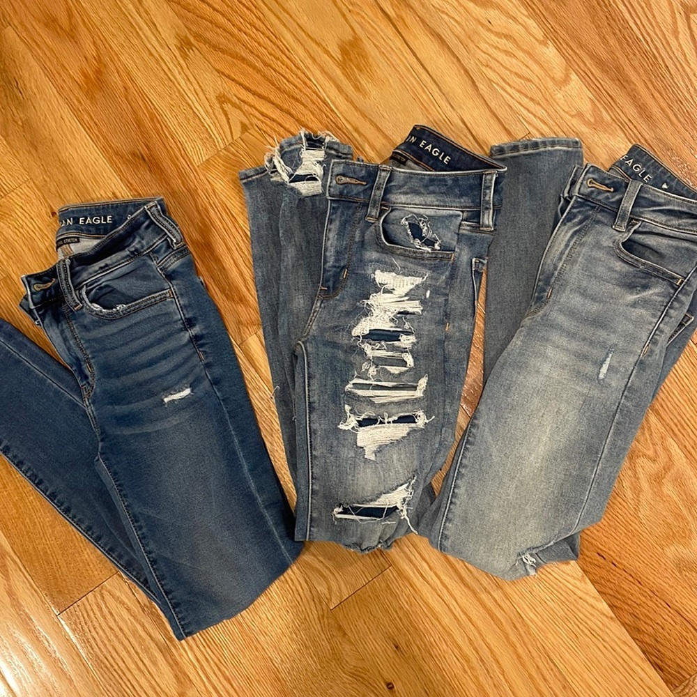 American Eagle Women’s Skinny Jeans (Individual $30, Together $80)